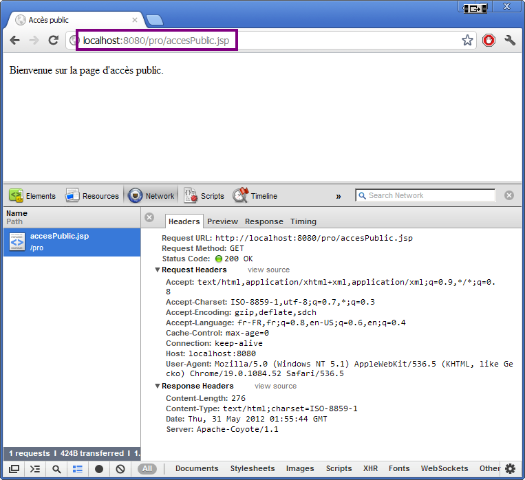 Désactivation de la session dans la JSP