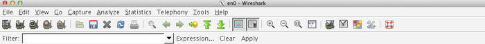 Menu Wireshark