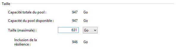 Choix de la taille de l'EDS