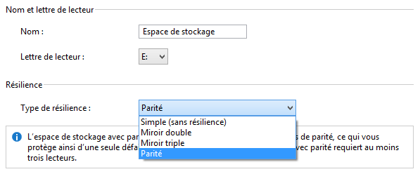 Choix de la lettre de l'EDS, de son nom et de son mode de résilience