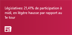 Tuile de l'application Actualités