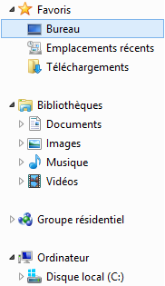Le volet de navigation