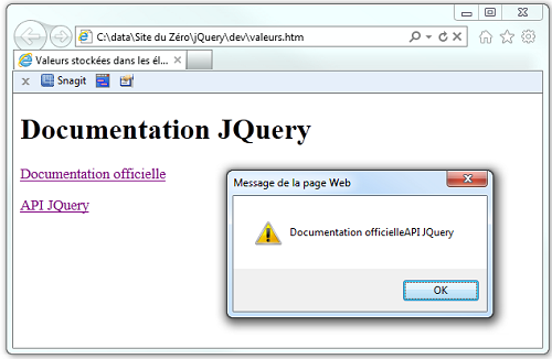 Une boîte de dialogue s'affiche