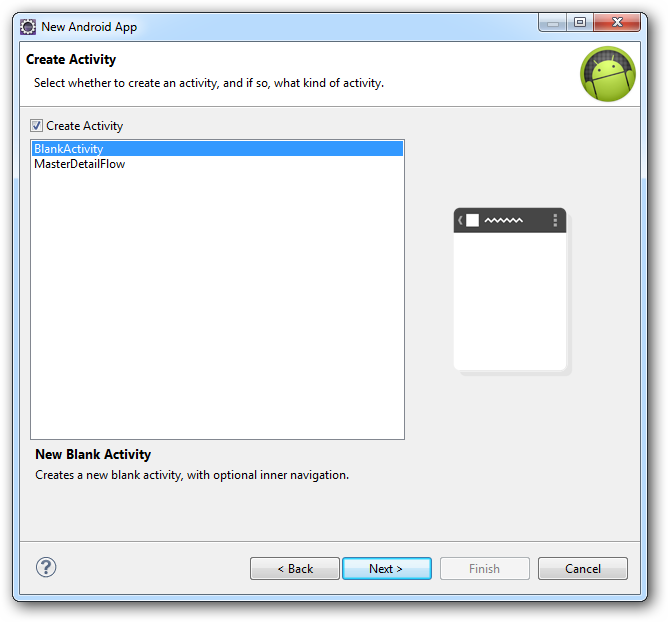 Vous pouvez ici choisir une mise en page standard