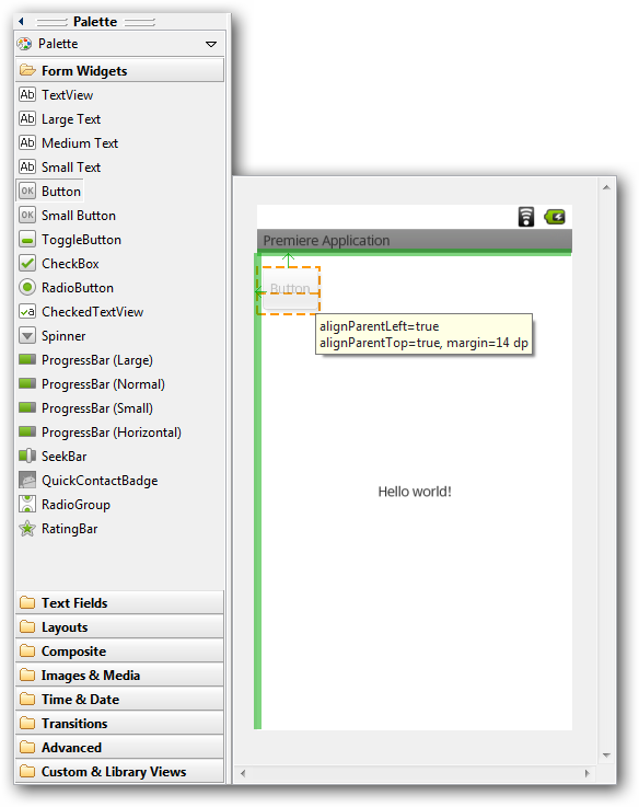 Il est possible de faire un cliquer/glisser