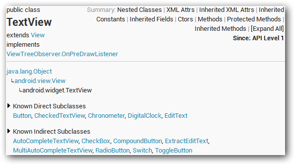 Vous avez accès à beaucoup d'informations sur la classe