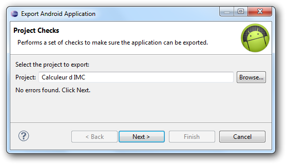 Export Android Application