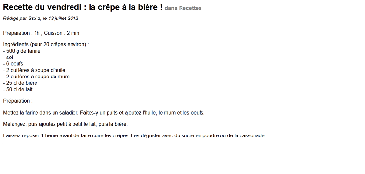 À cette adresse, la vue de notre article (l'ID à la fin est variable, attention) : http://127.0.0.1:8000/blog/article/2