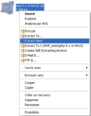 Cliquer droit pour ouvrir le menu contextuel...