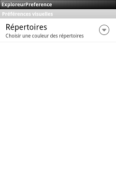 L'application contiendra un menu de préférences