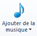 Bouton Ajouter de la musique