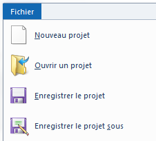 Enregistrer le projet