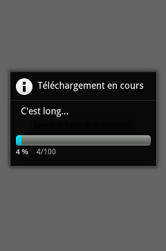 Une barre de progression