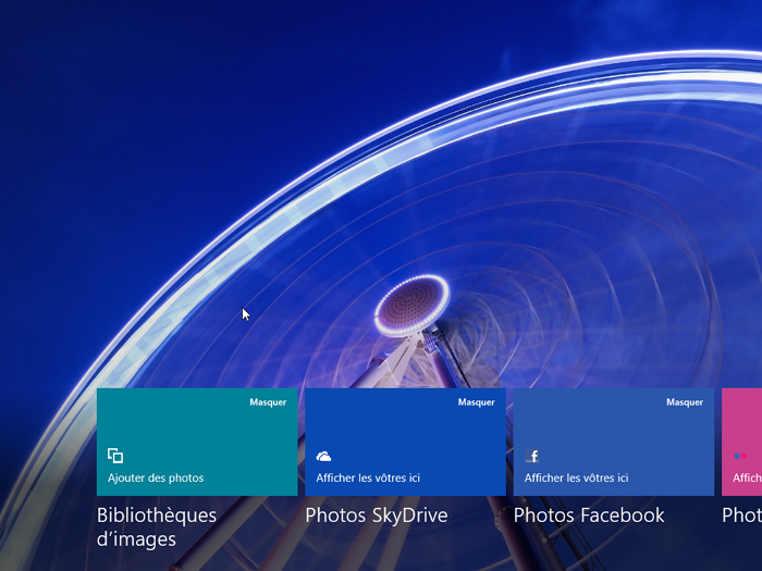 Exemple d'application Metro : Photos