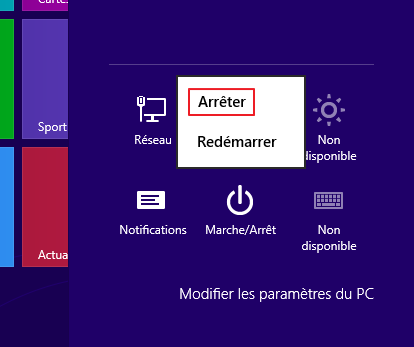 Bouton Marche / Arrêt