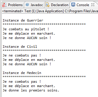 Test du pattern strategy
