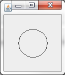 Rendu de la méthode drawOval()