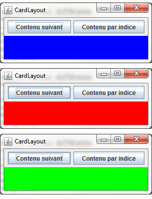 Schéma du CardLayout