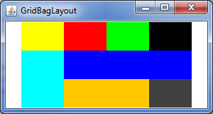 Exemple de GridBagLayout