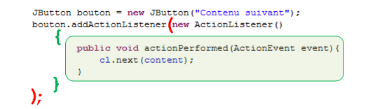 Découpage d'une classe anonyme