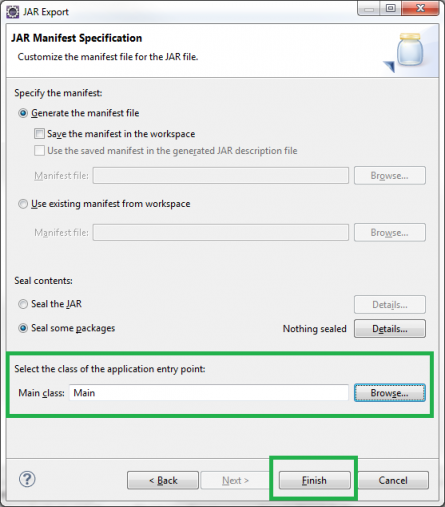 Récapitulatif d'export
