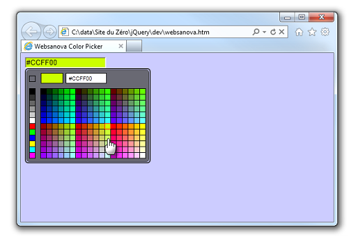 Le plugin est opérationnel