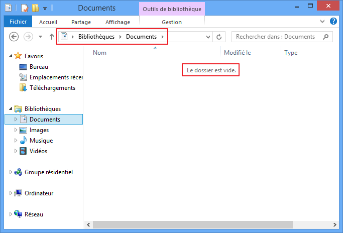 Bibliothèques > Documents