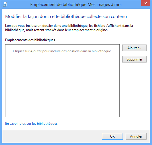 Fenêtre de gestion d'une bibliothèque