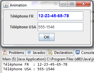 Essai avec un MaskFormatter