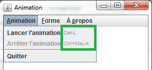 Combinaison de touches pour un accélérateur