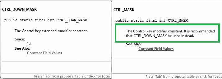 Versions différentes