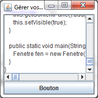 Exemple de JScrollPane