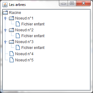 Autre exemple de JTree