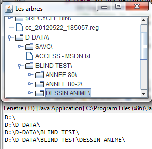 Affichage du chemin complet des nœuds