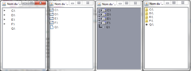 Différents « look and feel »