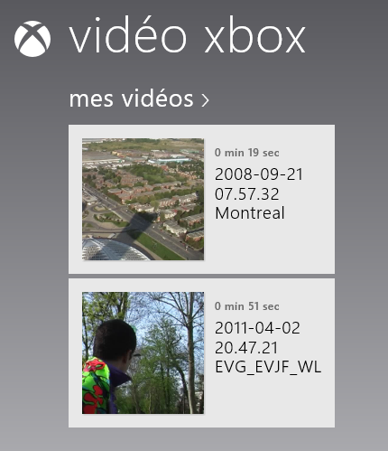Les vidéos de la bibliothèque