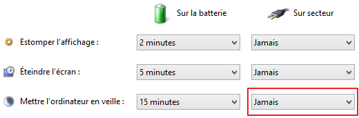 Correction de l'erreur