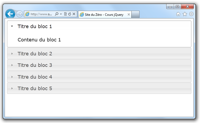Une seule balise <div> s'affiche