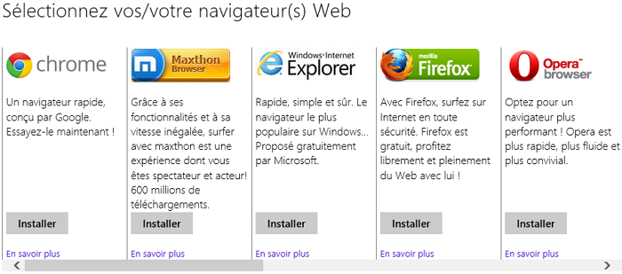 Application de choix du navigateur