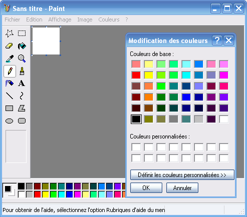 Le programme Paint