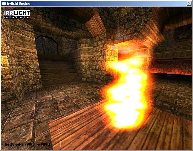 Aperçu d'un jeu réalisé avec Irrlicht