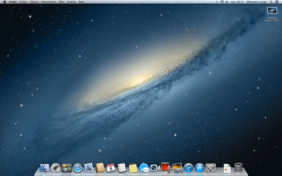 Le Bureau d'OS X