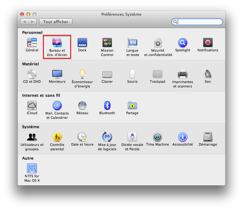 Préférences Système