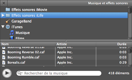 Bibliothèque de son