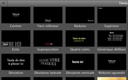 Bibliothèque de titres