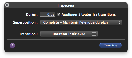 L'inspecteur pour une transition