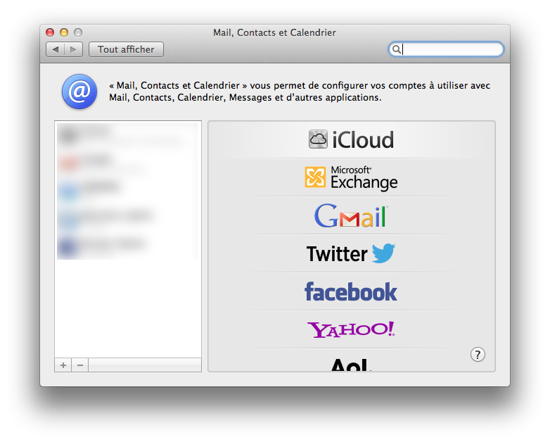 Ajouter un compte de messagerie instantanée