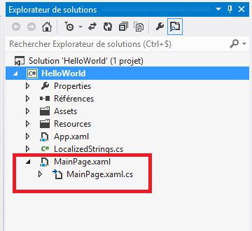 Le XAML et son code-behind
