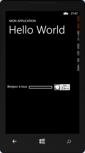 Les contrôles ont la taille fixée à 40 pixels