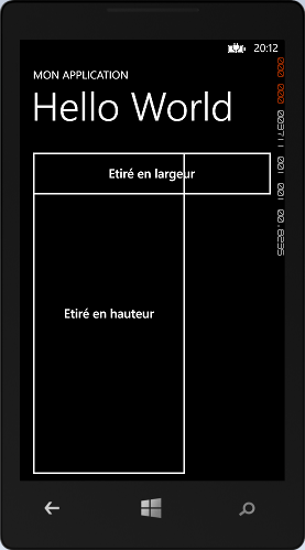 L'étirement est annulé par les propriétés Height et Width